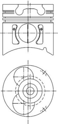 Kolbenschmidt 99403600 - Pistone autozon.pro