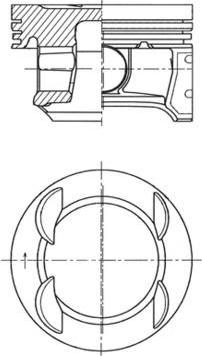 Kolbenschmidt 41007600 - Pistone autozon.pro