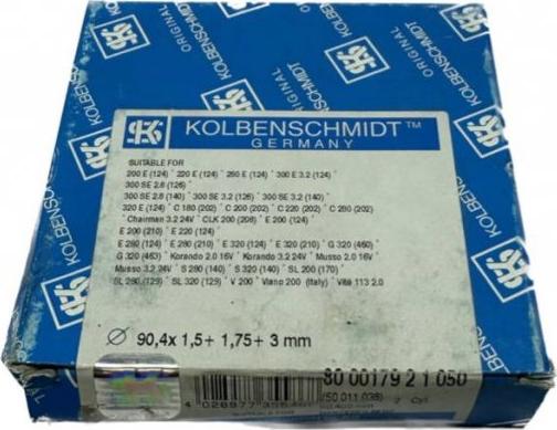 Kolbenschmidt 800017921050 - Kit fasce elastiche autozon.pro