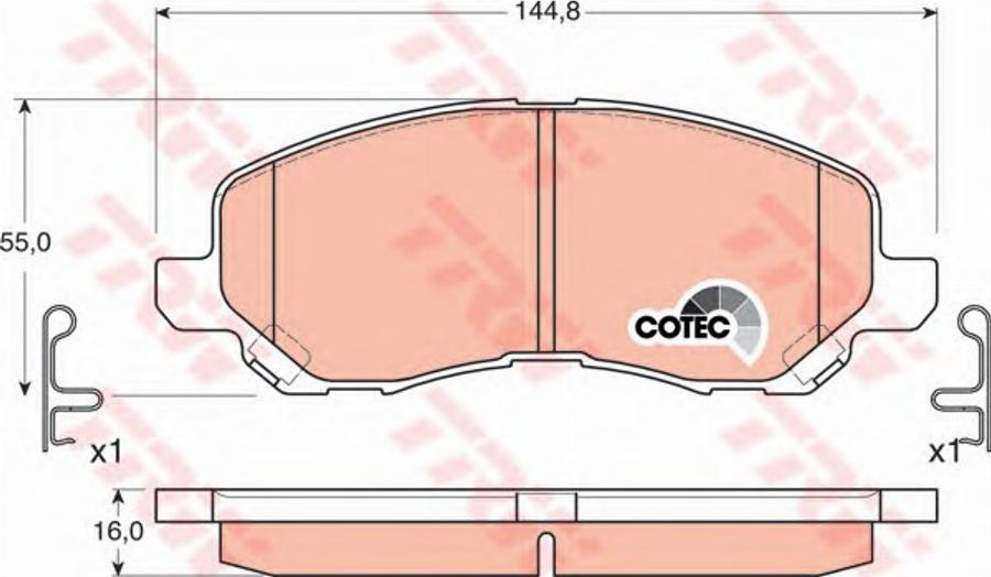 Konstein 5610004 - Kit pastiglie freno, Freno a disco autozon.pro