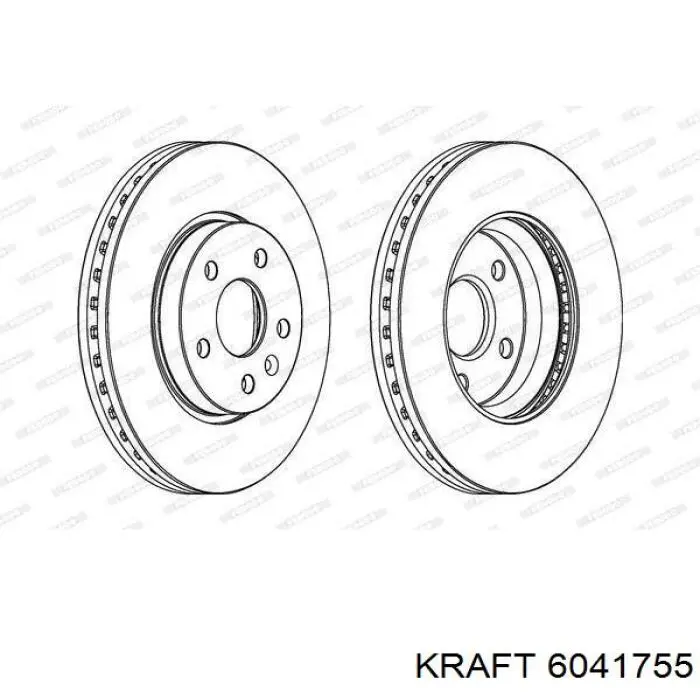 KRAFT AUTOMOTIVE 6041755 - Discofreno autozon.pro