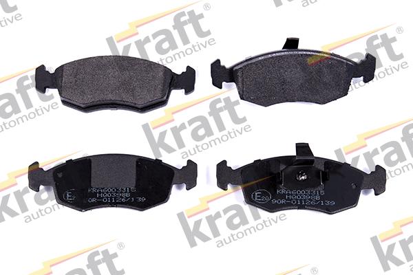 KRAFT AUTOMOTIVE 6003315 - Kit pastiglie freno, Freno a disco autozon.pro