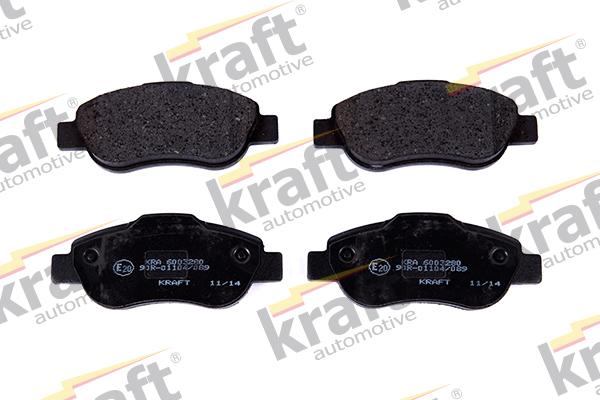 KRAFT AUTOMOTIVE 6003280 - Kit pastiglie freno, Freno a disco autozon.pro