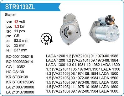 Krauf STR9139ZL - Motorino d'avviamento autozon.pro