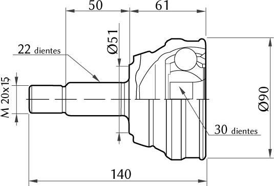 KSH EUROPE 1860.0068011 - Kit giunti, Semiasse autozon.pro