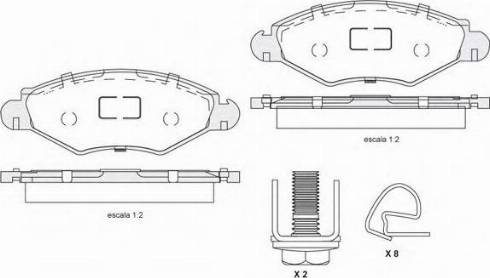 KSH EUROPE 1850.0058183 - Kit pastiglie freno, Freno a disco autozon.pro