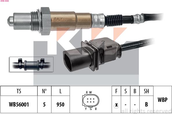 KW 498 444 - Sonda lambda autozon.pro