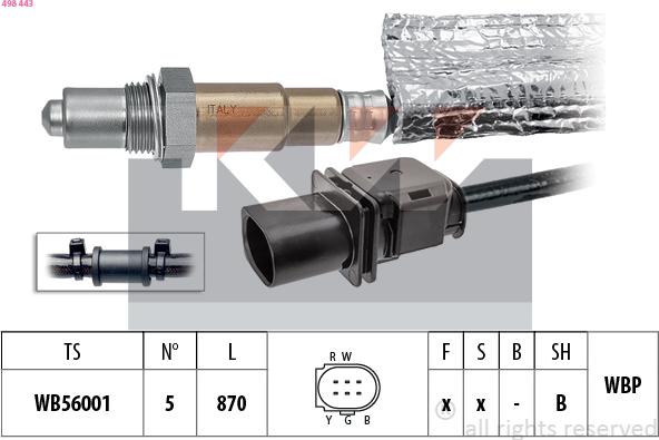 KW 498 443 - Sonda lambda autozon.pro