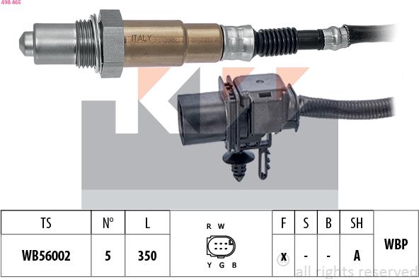 KW 498 465 - Sonda lambda autozon.pro