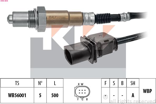 KW 498 404 - Sonda lambda autozon.pro