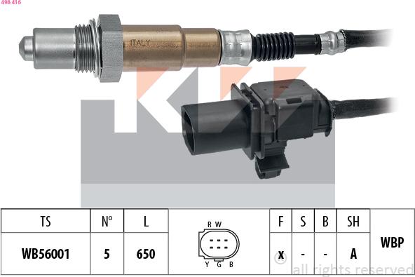 KW 498 416 - Sonda lambda autozon.pro