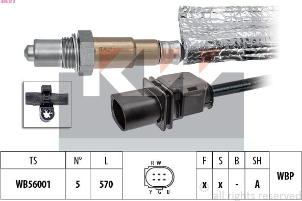 KW 498 412 - Sonda lambda autozon.pro