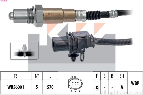 KW 498 438 - Sonda lambda autozon.pro