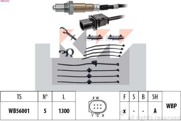 KW 498 432 - Sonda lambda autozon.pro