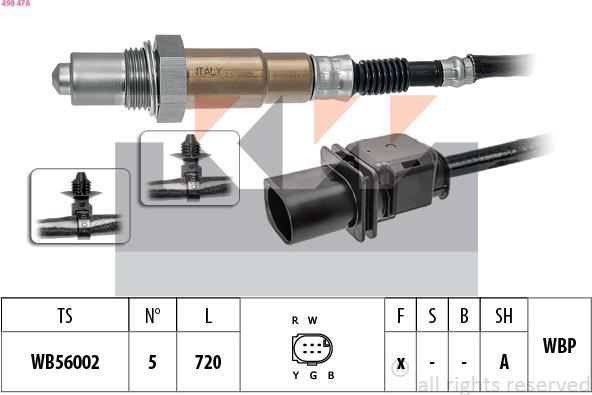 KW 498 478 - Sonda lambda autozon.pro