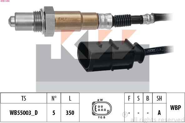 KW 498 544 - Sonda lambda autozon.pro