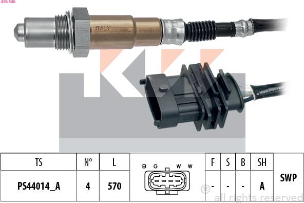 KW 498 546 - Sonda lambda autozon.pro