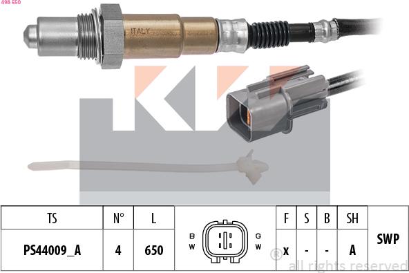 KW 498 550 - Sonda lambda autozon.pro