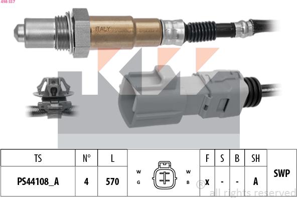 KW 498 557 - Sonda lambda autozon.pro