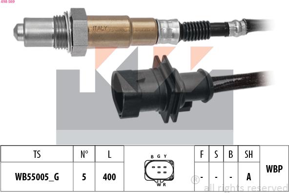 KW 498 569 - Sonda lambda autozon.pro