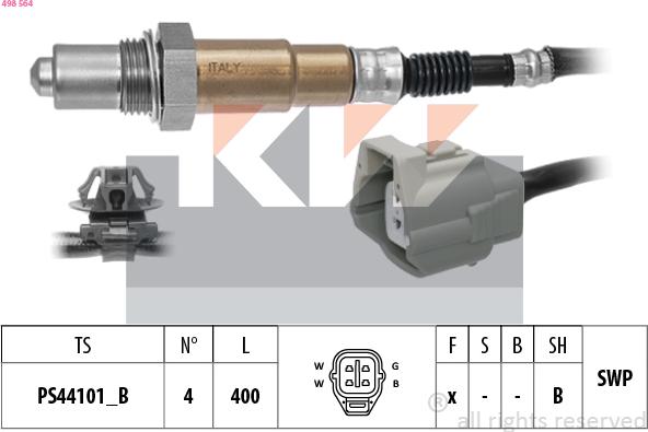 KW 498 564 - Sonda lambda autozon.pro