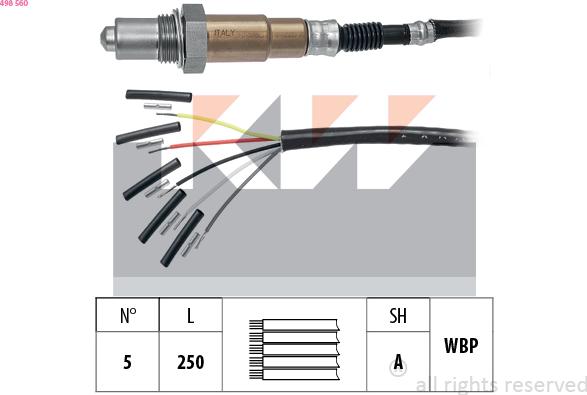 KW 498 560 - Sonda lambda autozon.pro