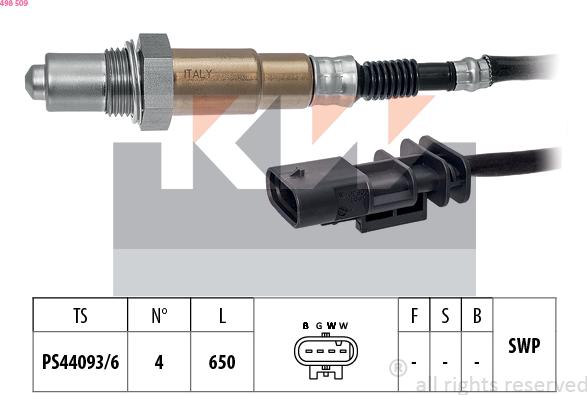 KW 498 509 - Sonda lambda autozon.pro