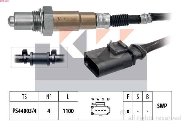 KW 498 503 - Sonda lambda autozon.pro