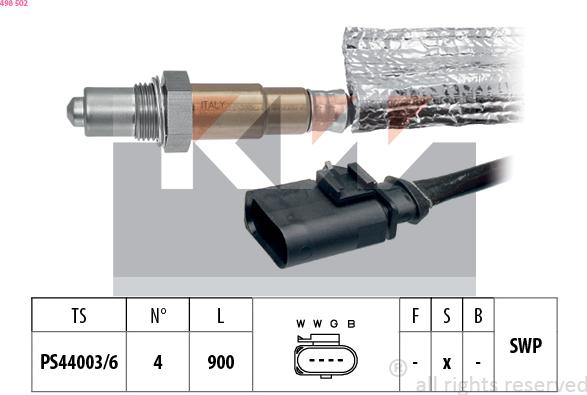 KW 498 502 - Sonda lambda autozon.pro