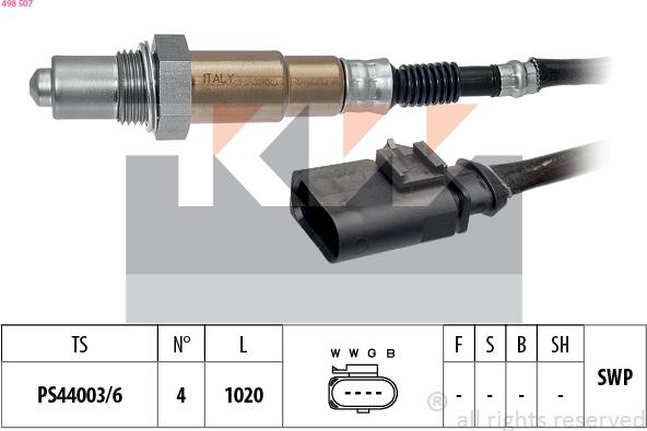 KW 498 507 - Sonda lambda autozon.pro