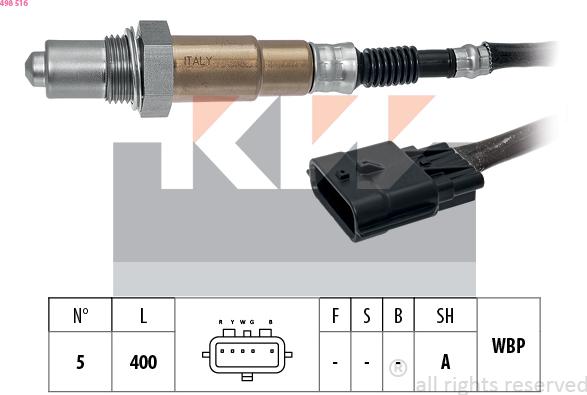 KW 498 516 - Sonda lambda autozon.pro