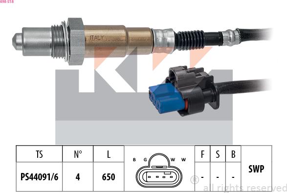 KW 498 518 - Sonda lambda autozon.pro