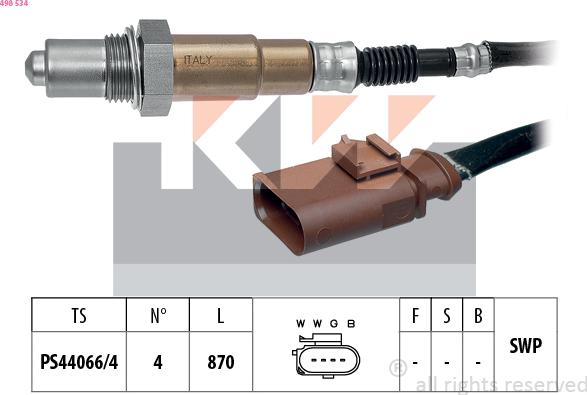 KW 498 534 - Sonda lambda autozon.pro