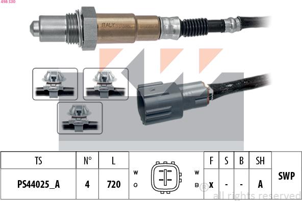 KW 498 530 - Sonda lambda autozon.pro