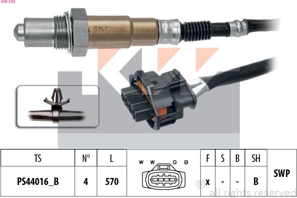 KW 498 538 - Sonda lambda autozon.pro