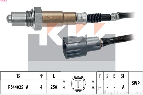 KW 498 524 - Sonda lambda autozon.pro