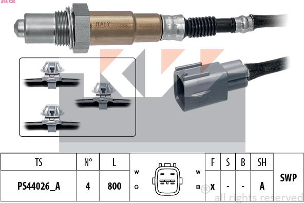 KW 498 525 - Sonda lambda autozon.pro