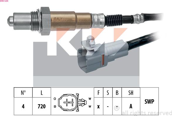 KW 498 526 - Sonda lambda autozon.pro