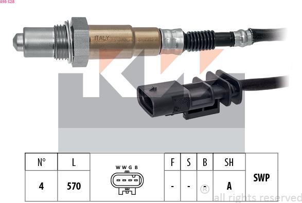 KW 498 528 - Sonda lambda autozon.pro