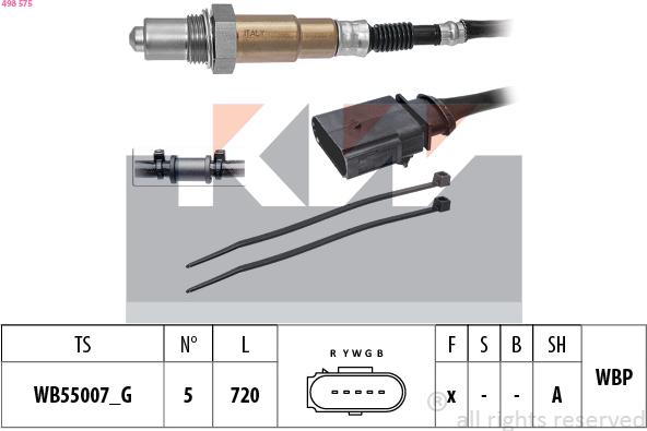 KW 498 575 - Sonda lambda autozon.pro