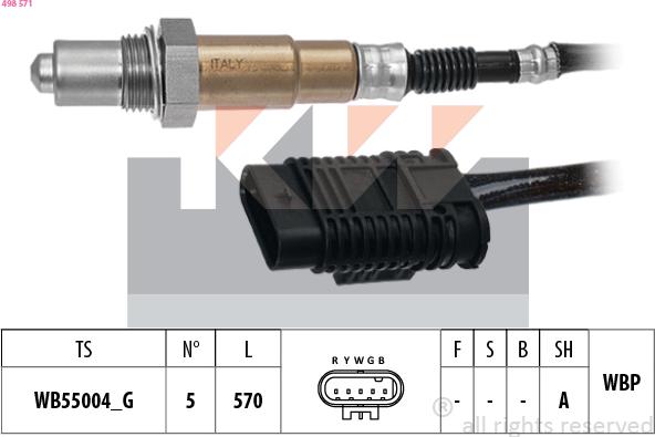 KW 498 571 - Sonda lambda autozon.pro