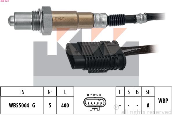 KW 498 572 - Sonda lambda autozon.pro