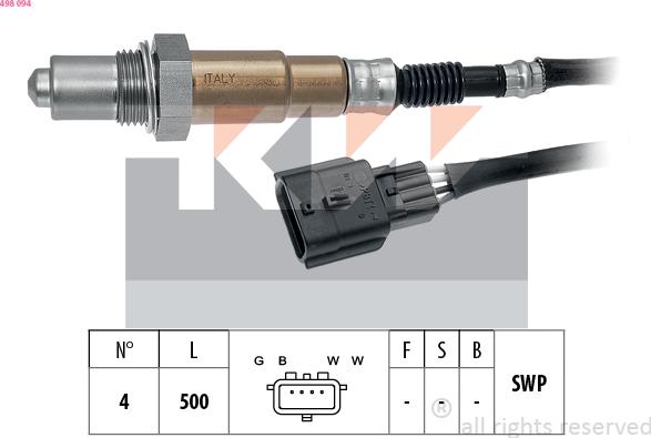 KW 498 094 - Sonda lambda autozon.pro