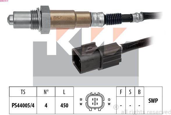 KW 498 017 - Sonda lambda autozon.pro