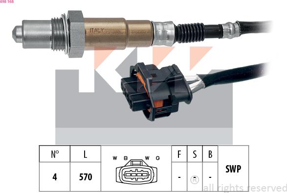 KW 498 168 - Sonda lambda autozon.pro