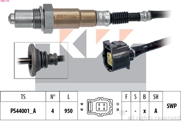 KW 498 110 - Sonda lambda autozon.pro