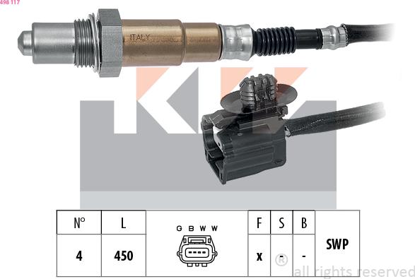 KW 498 117 - Sonda lambda autozon.pro