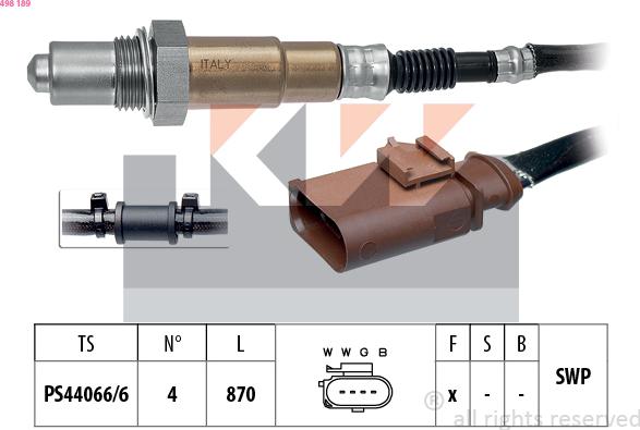 KW 498 189 - Sonda lambda autozon.pro