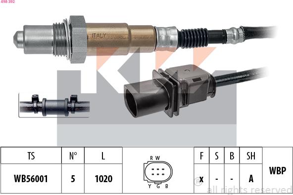 KW 498 392 - Sonda lambda autozon.pro