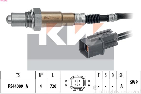 KW 498 345 - Sonda lambda autozon.pro